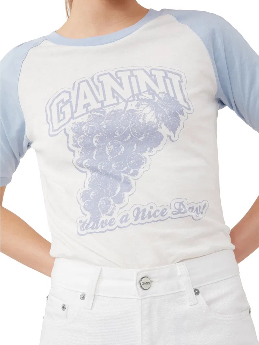 Ganni Grapes Raglan T-shirt